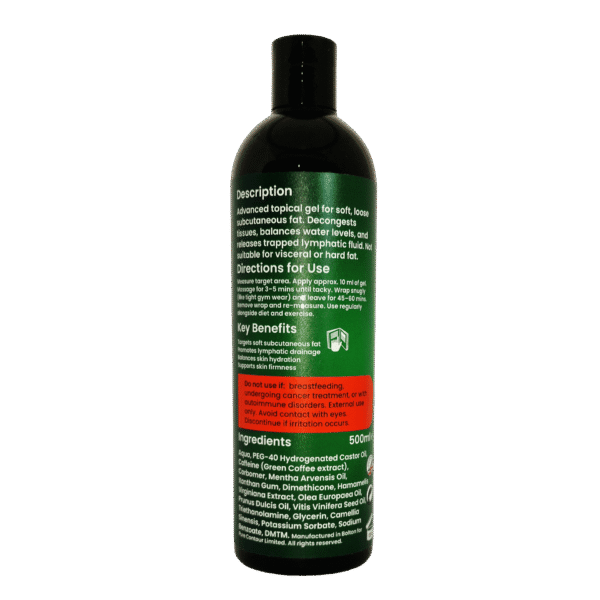 Pure Contuor Fat desolving Gel Back Trans Pure Contour Fat Dissolving Gel 500 ml