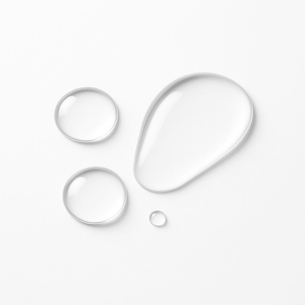 Close-up of Low‑molecular Hyaluronic Acid on white background, Purecontour.