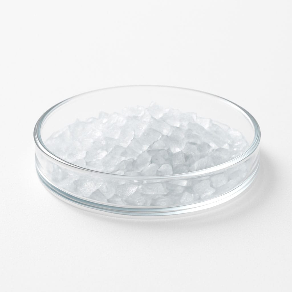 Close-up of Sodium PCA on white background, Purecontour.