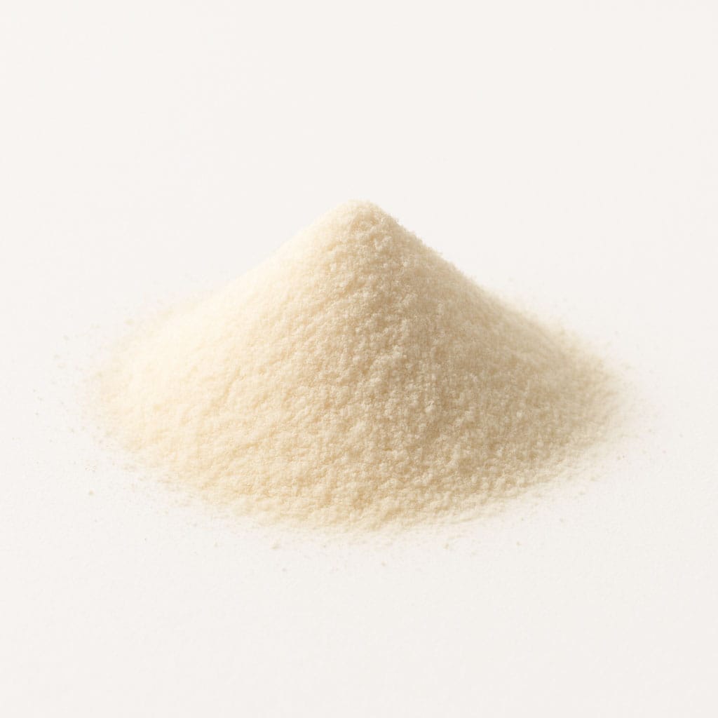 Close-up of Beta‑Glucan on white background, Purecontour.
